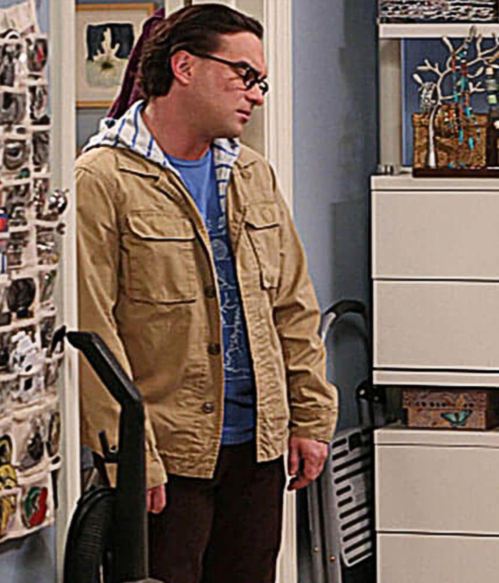 Johnny Galecki Big Bang Theory S04 Tan Cotton Jacket
