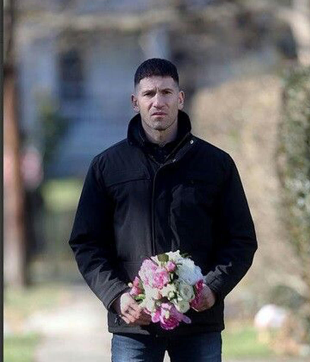 Jon Bernthal Black Cotton Hooded Jacket