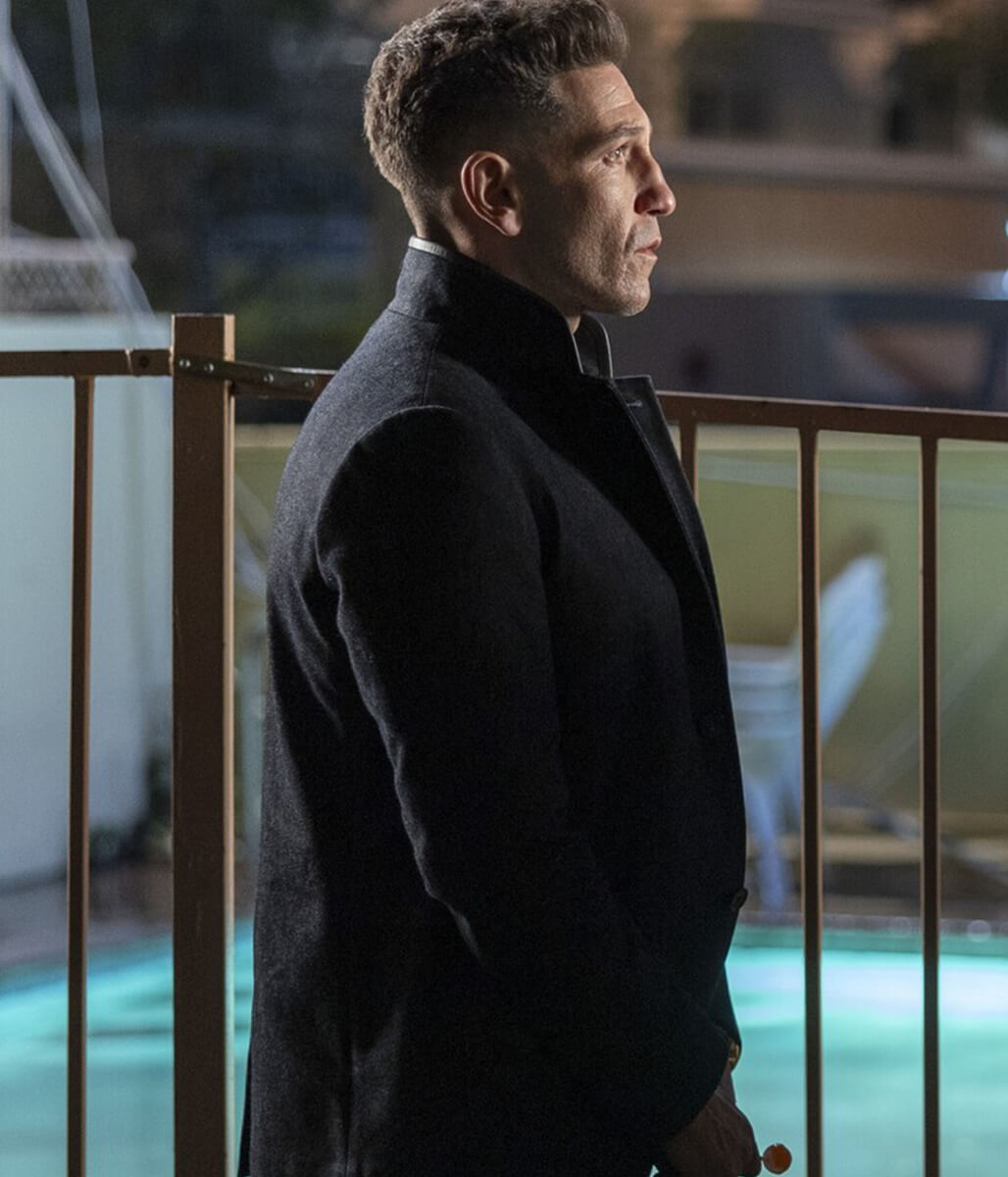 Jon Bernthal The Accountant 2 2025 Black Wool Jacket