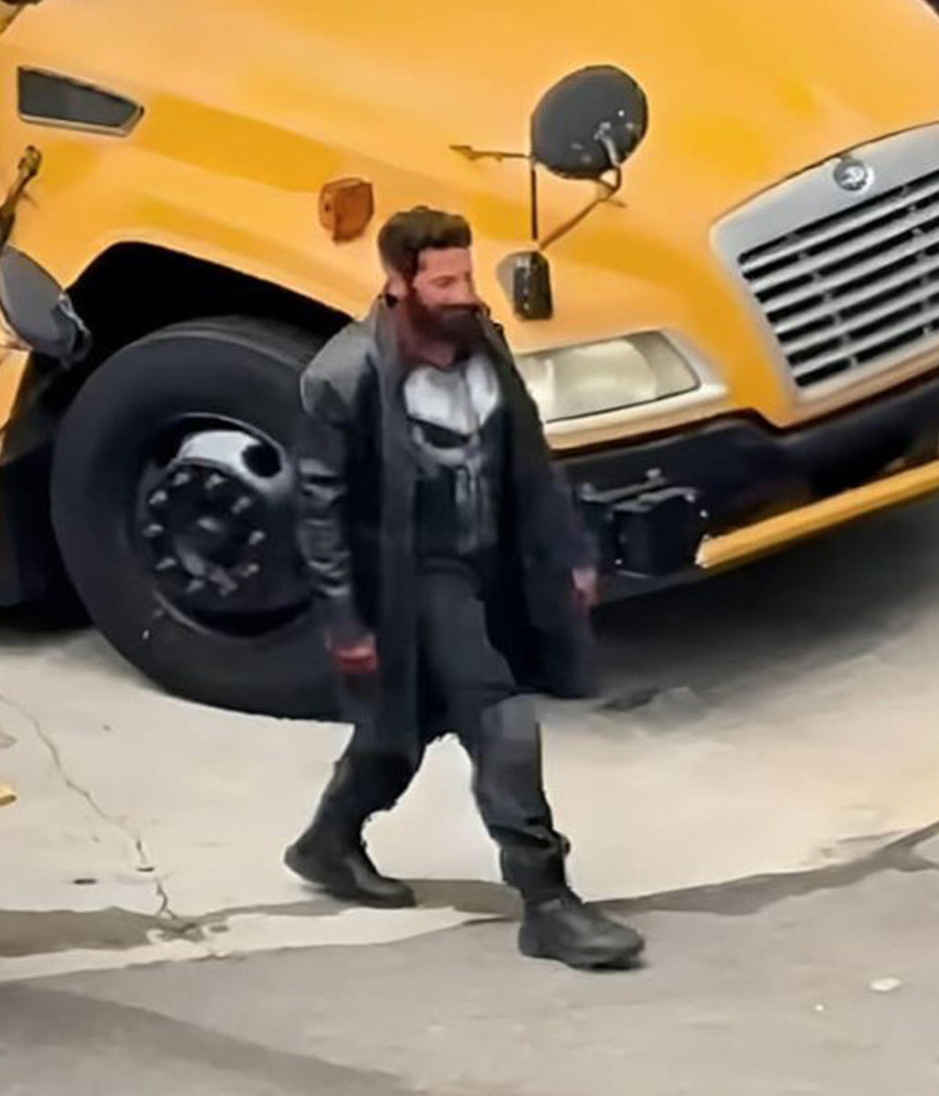 Jon Bernthal The Punisher 2026 Special Presentation Leather Coat