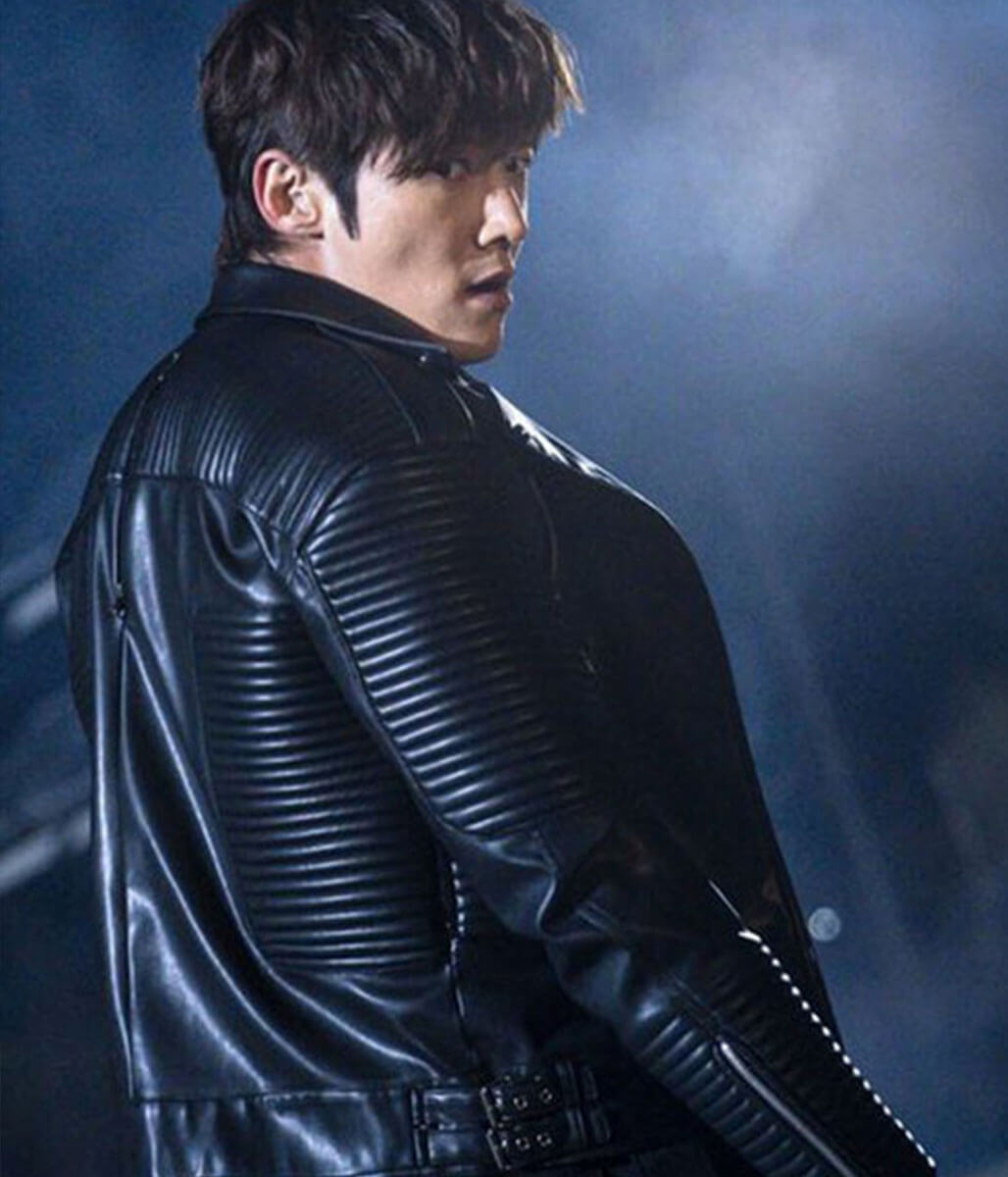 Kang Ki-Beom Rugal Black Leather Jacket