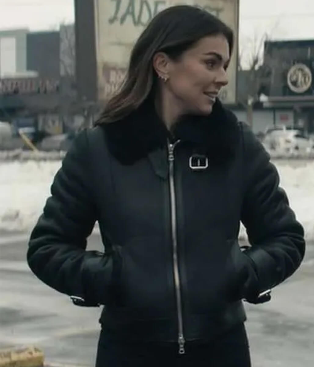 Karla Dixon Reacher S02 Black Leather Jacket