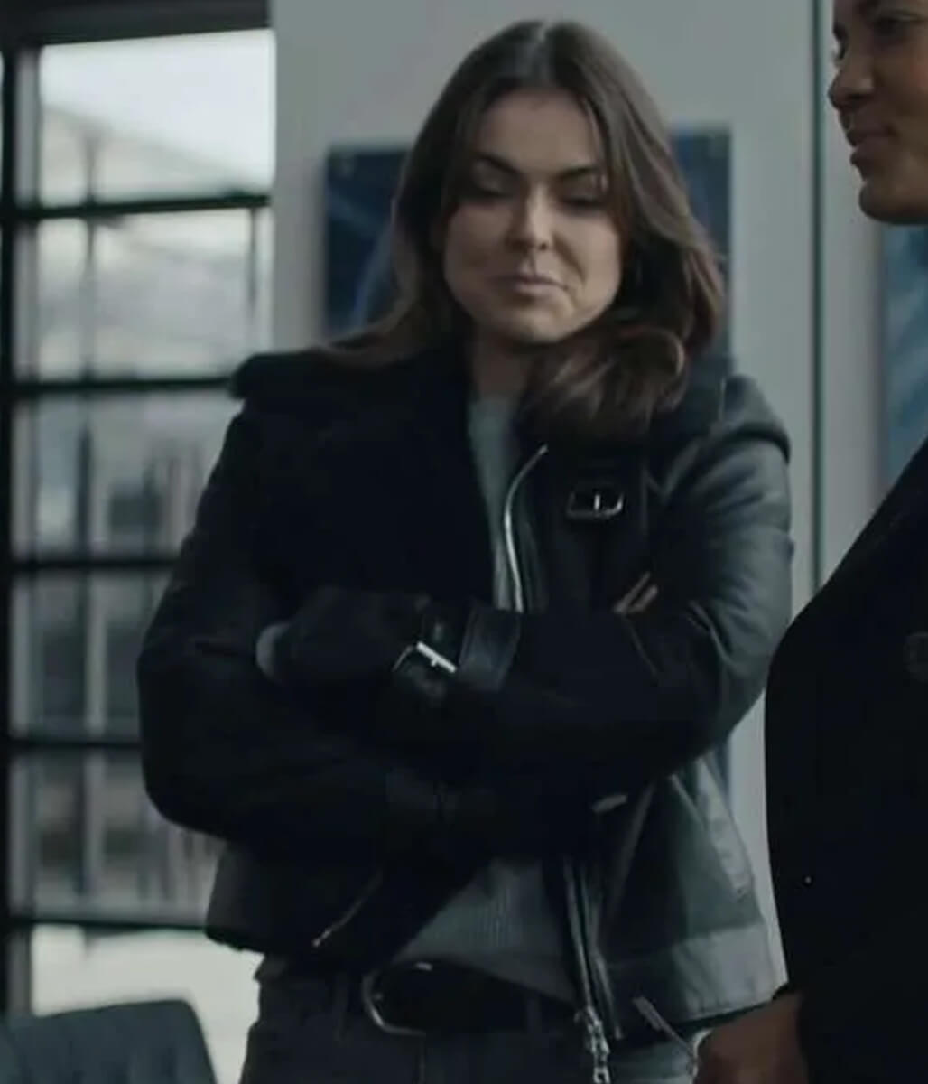 Karla Dixon Reacher S02 Black Leather Jacket