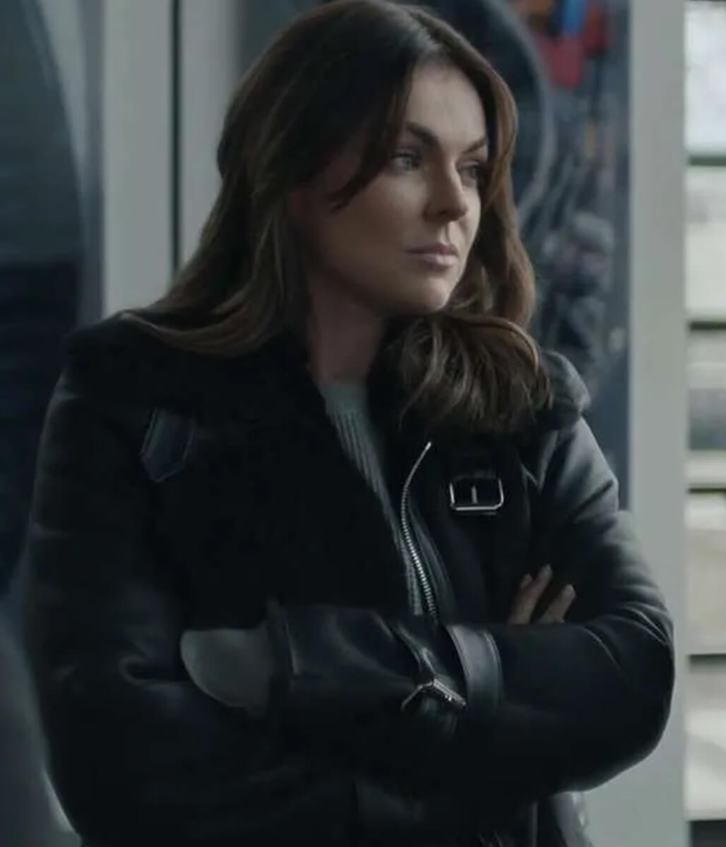Karla Dixon Reacher S02 Black Leather Jacket