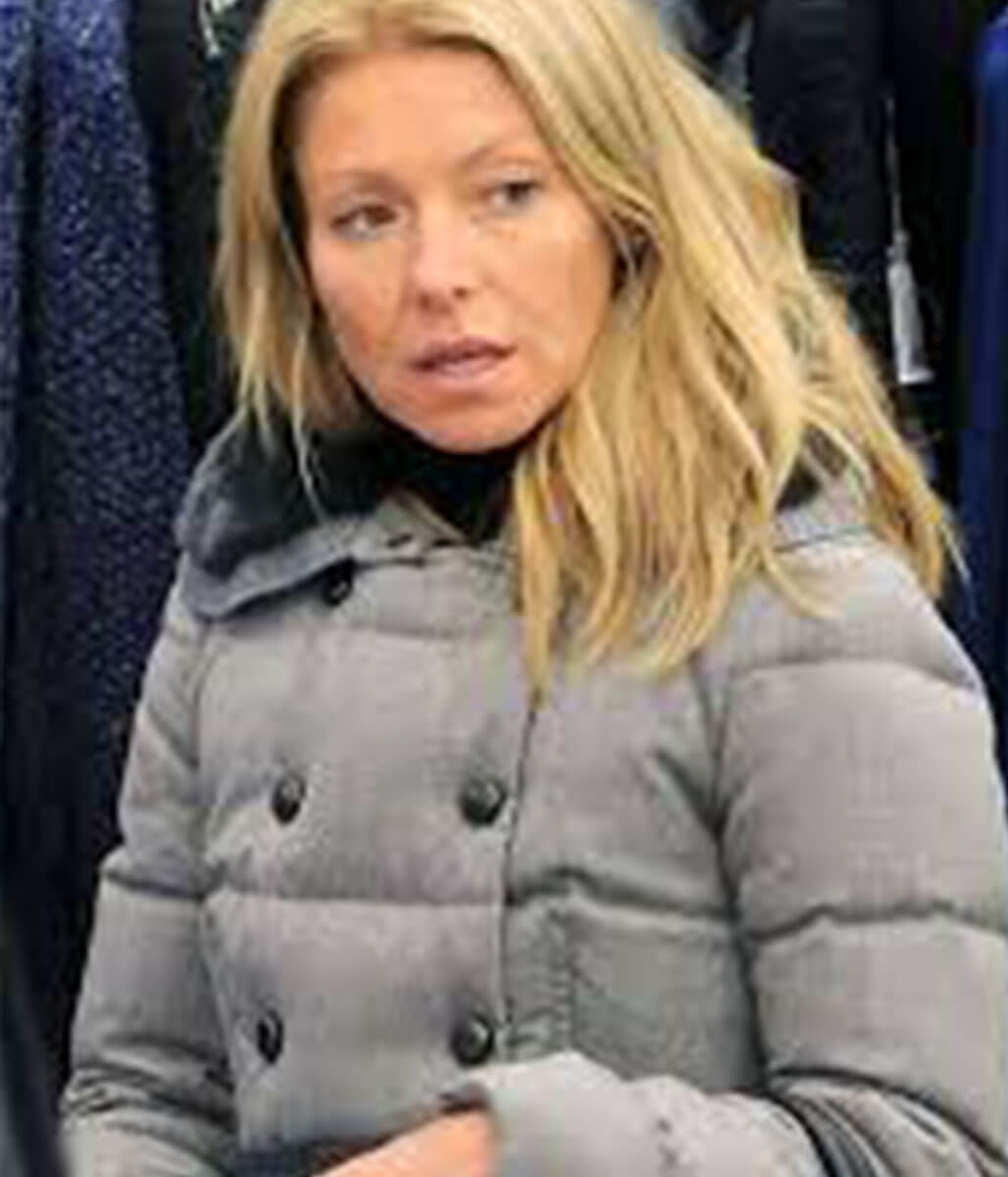 Kelly Ripa Grey Parachute Jacket