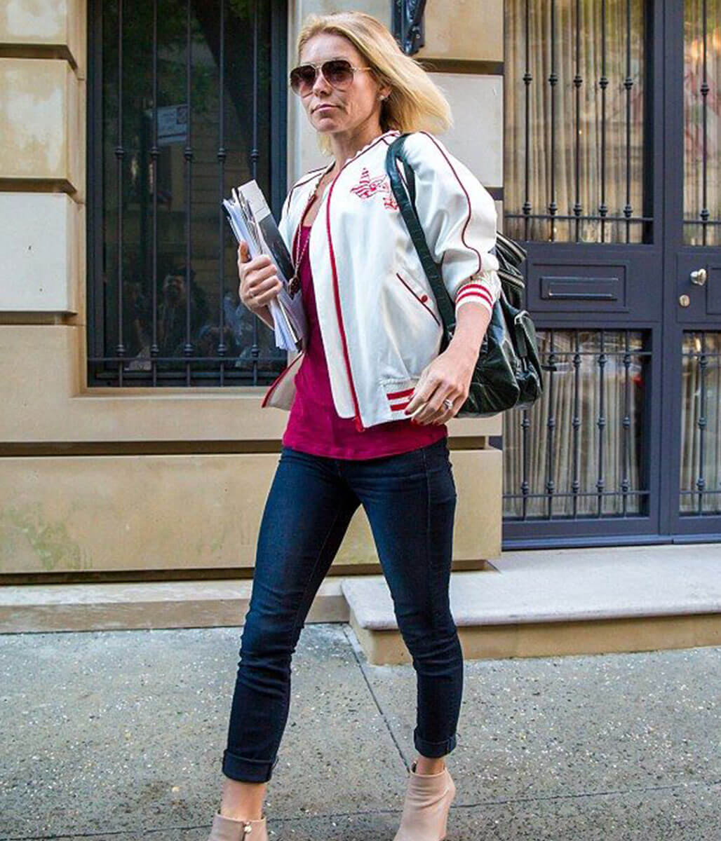 Kelly Ripa White Jacket
