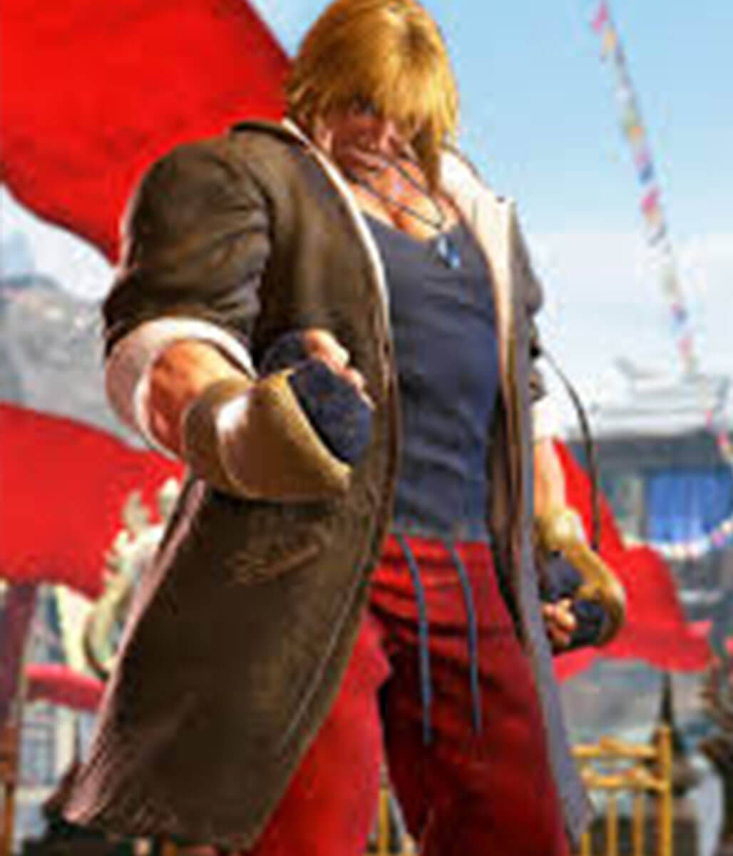 Ken Masters Street Fighter 6 Cotton Hooded Coat