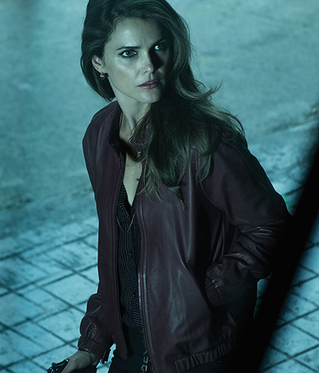 Keri Russell The Americans Red Leather Jacket