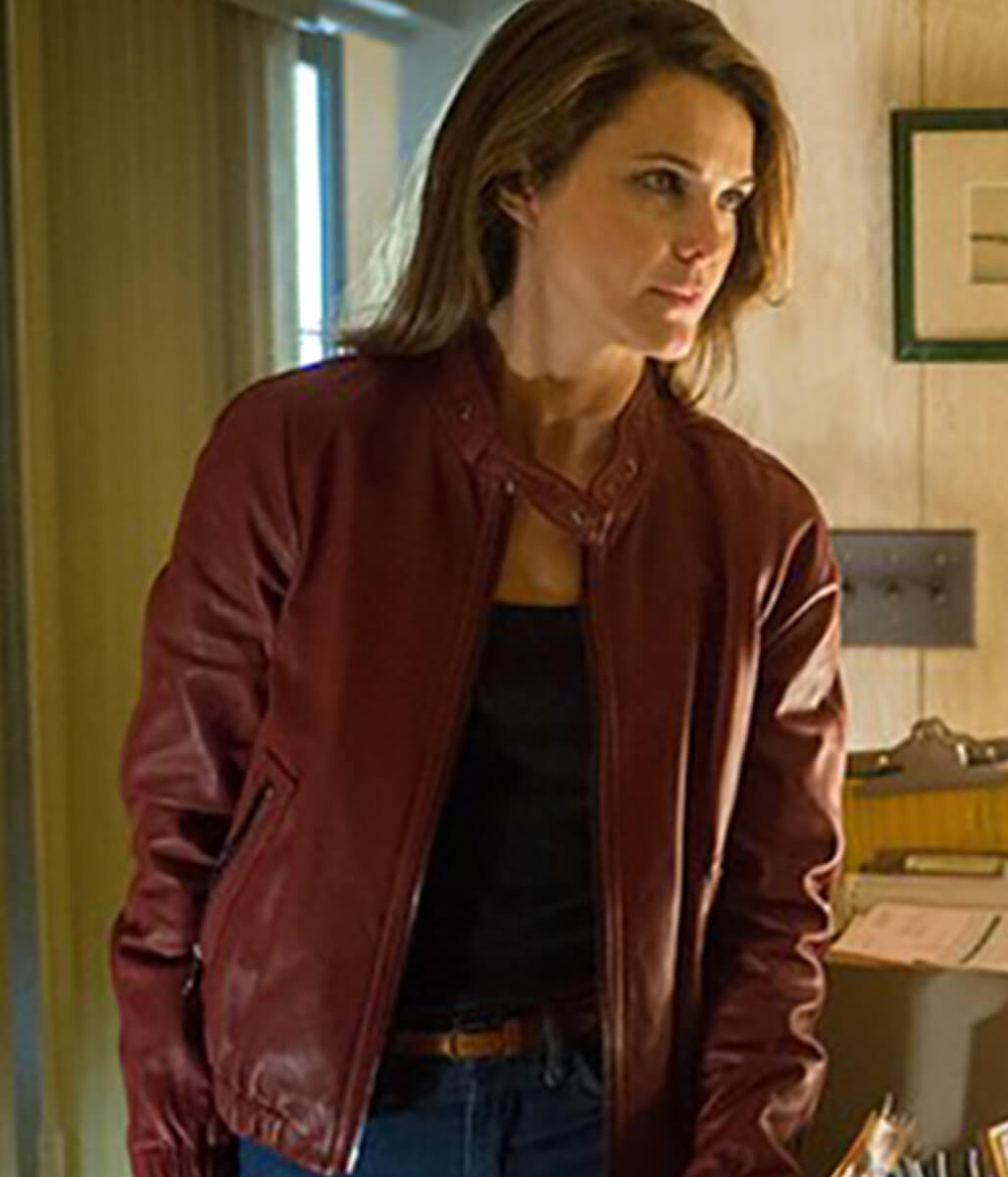 Keri Russell The Americans Red Leather Jacket