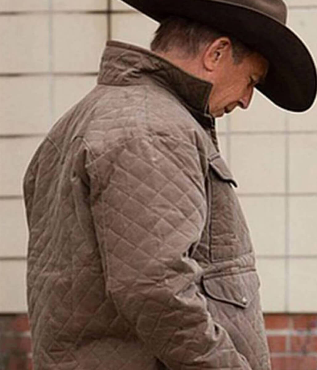 Kevin Costner Yellowstone Brown Cotton Jacket