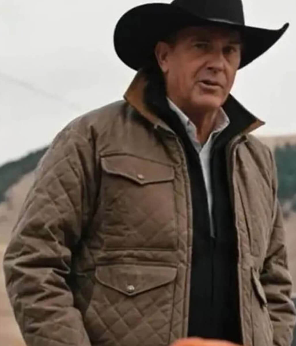 Kevin Costner Yellowstone Brown Cotton Jacket