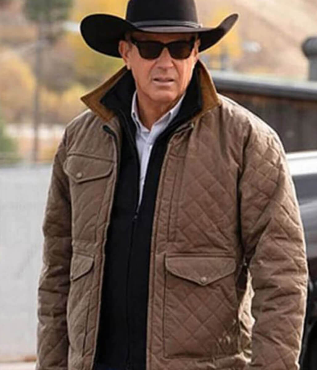 Kevin Costner Yellowstone Brown Cotton Jacket