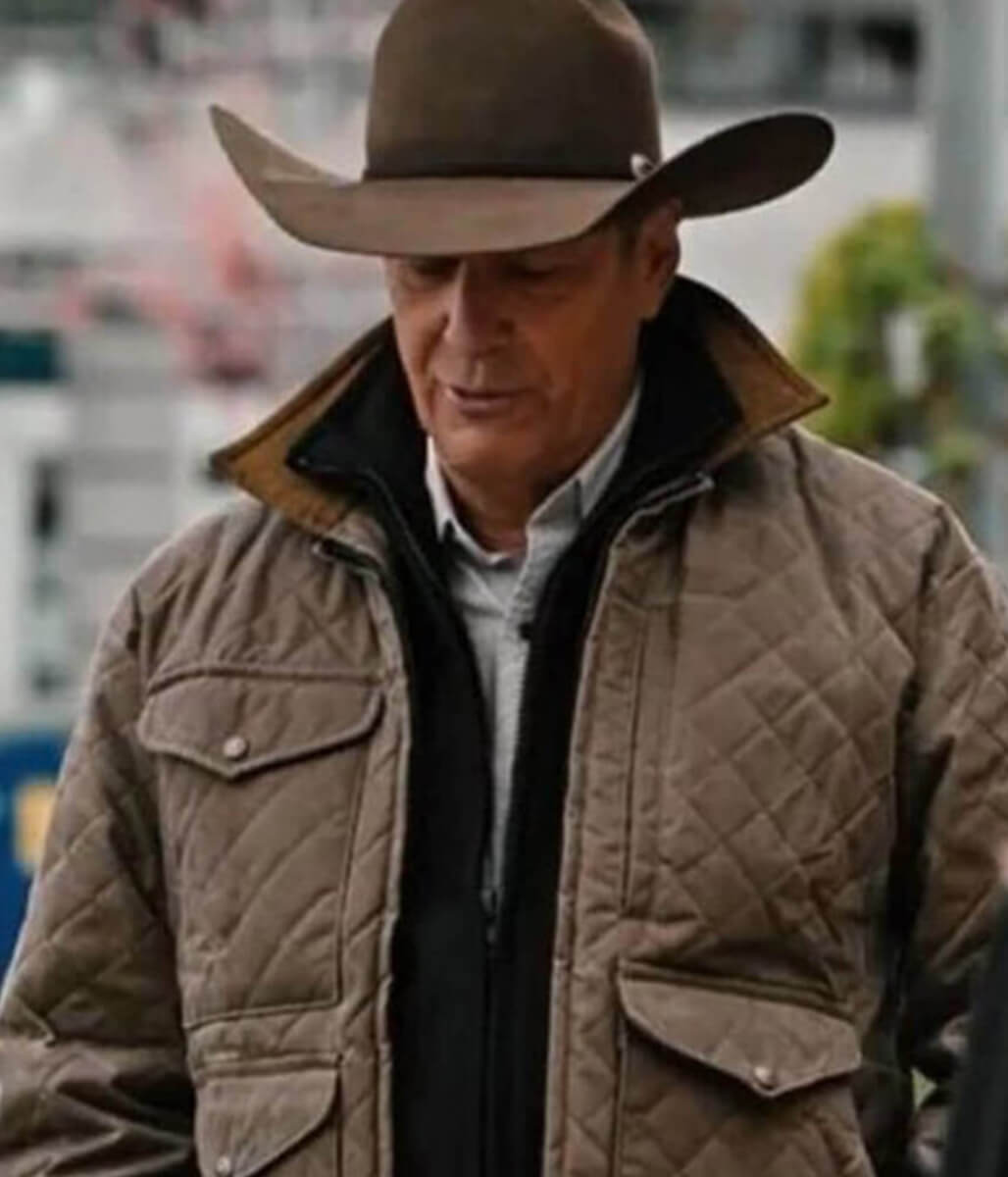 Kevin Costner Yellowstone Brown Cotton Jacket