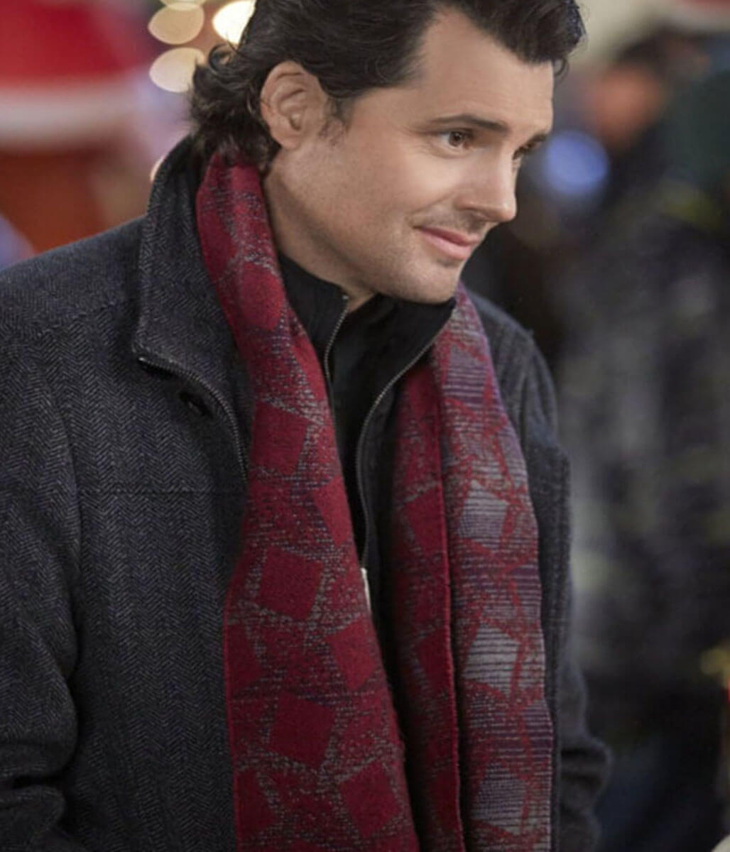 Kristoffer Polaha Small Town Christmas Wool Coat