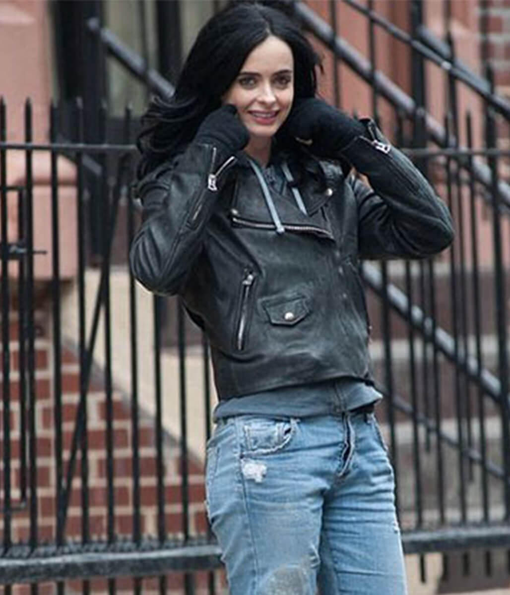 Krysten Ritter Jessica Jones Black Leather Jacket