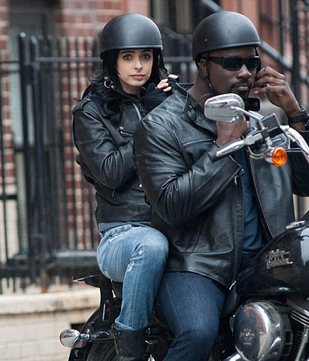 Krysten Ritter Jessica Jones Black Leather Jacket