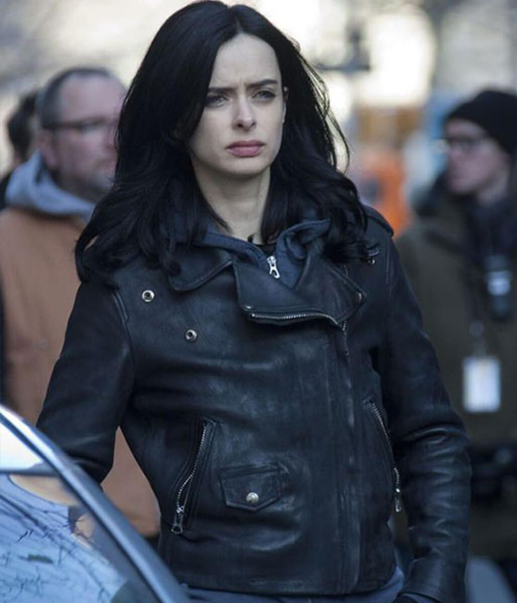 Krysten Ritter Jessica Jones Black Leather Jacket