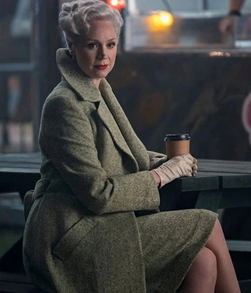 Larissa Weems Wednesday Wool Green Coat