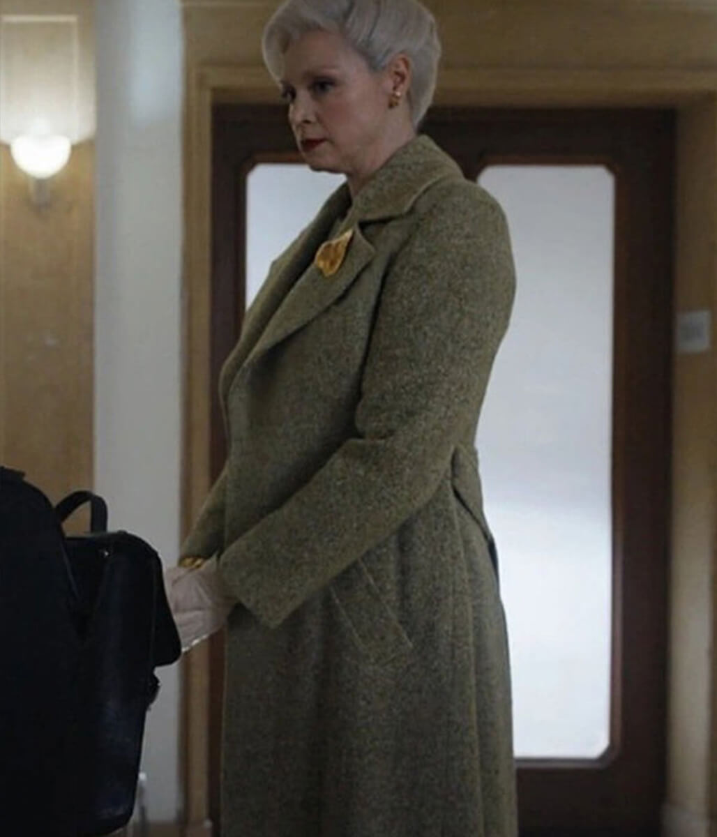 Larissa Weems Wednesday Wool Green Coat