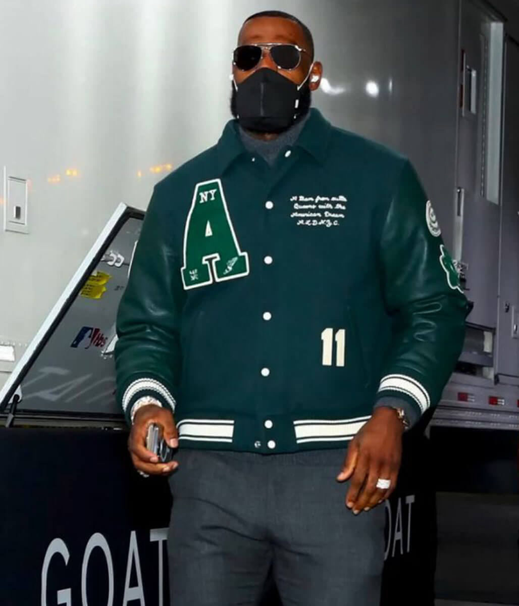 LeBron James Green Wool Jacket