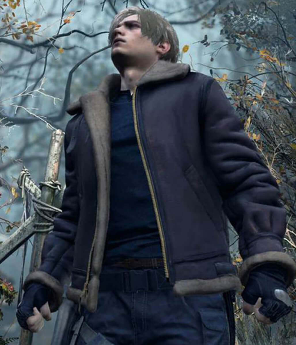 Leon Kennedy Resident Evil 4 Leather Jacket