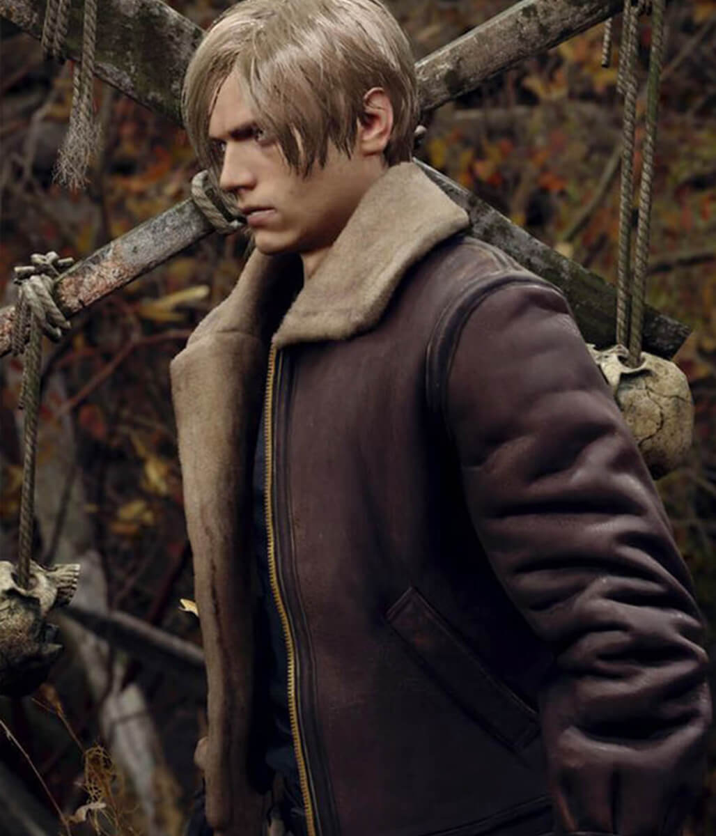 Leon Kennedy Resident Evil 4 Leather Jacket