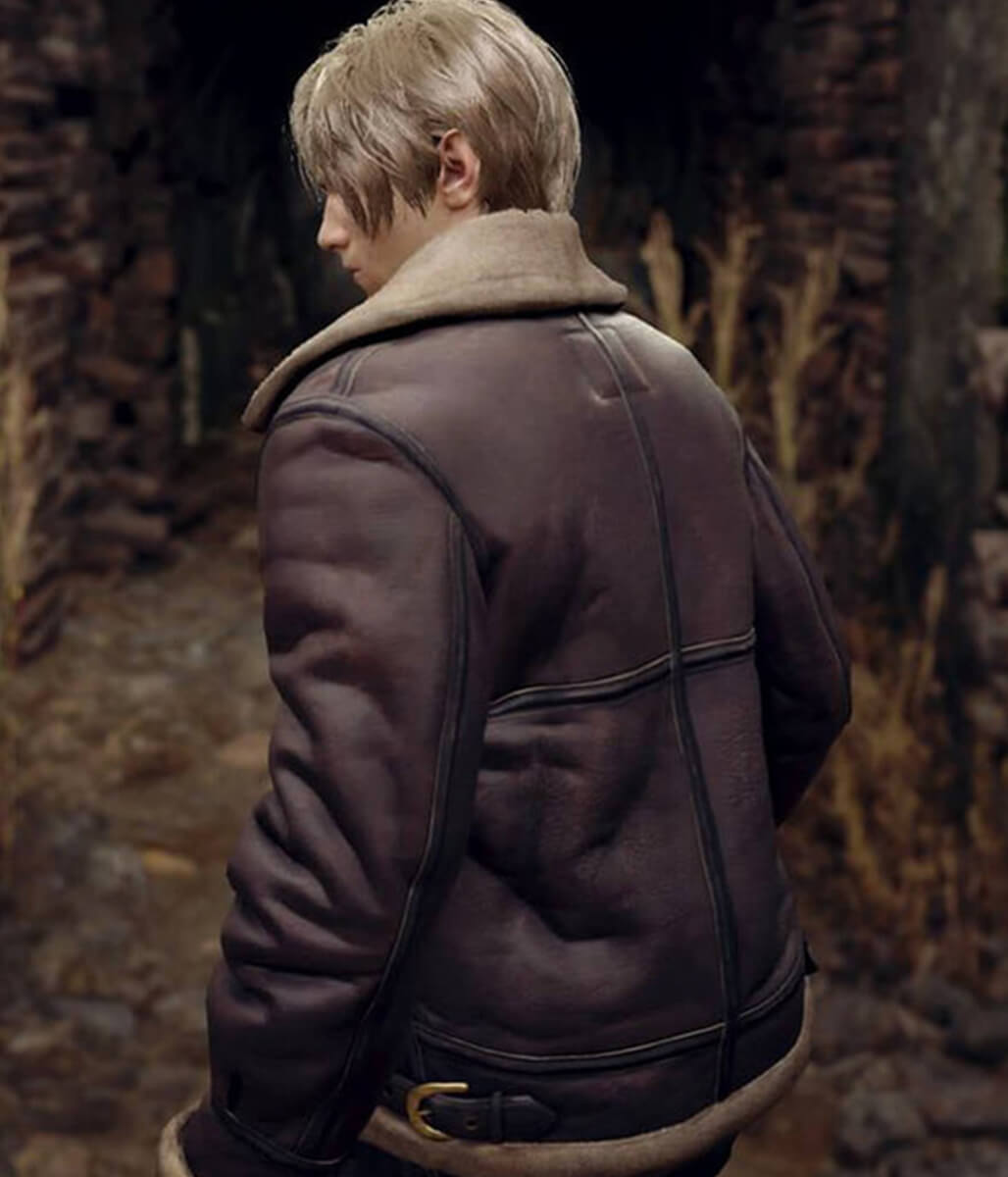 Leon Kennedy Resident Evil 4 Leather Jacket