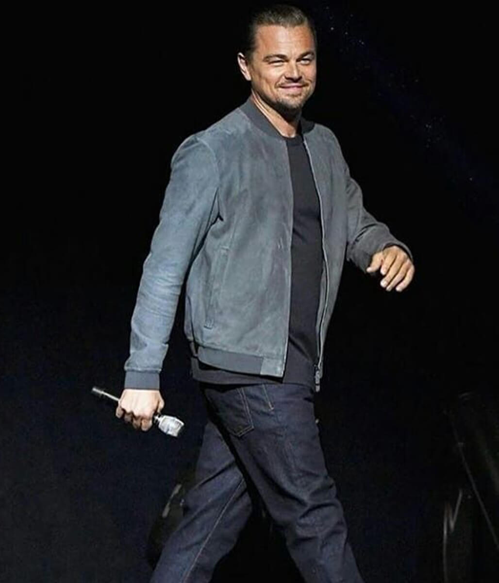 Leonardo DiCaprio Grey Suede Jacket