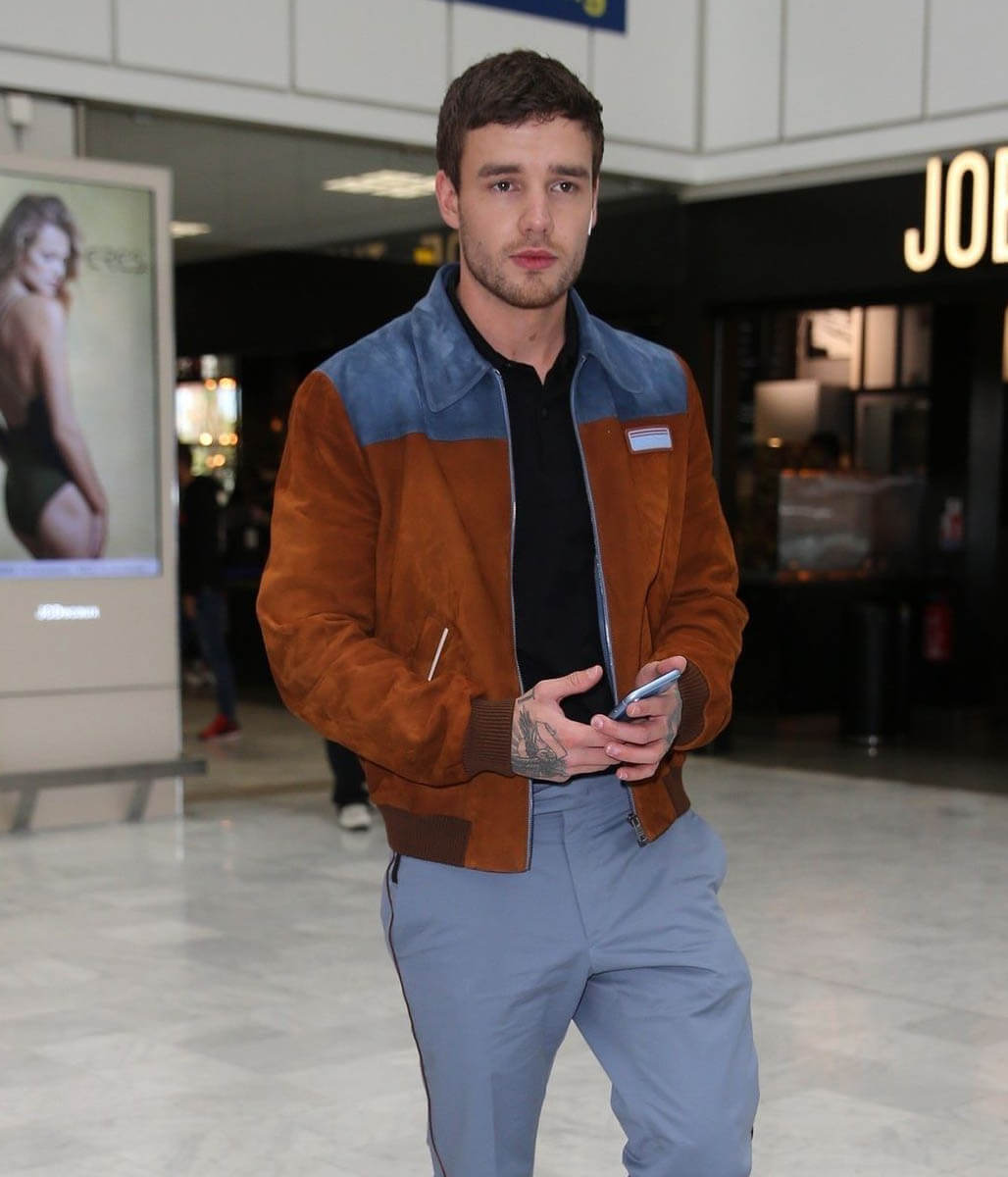 Liam Payne Brown Suede Jacket
