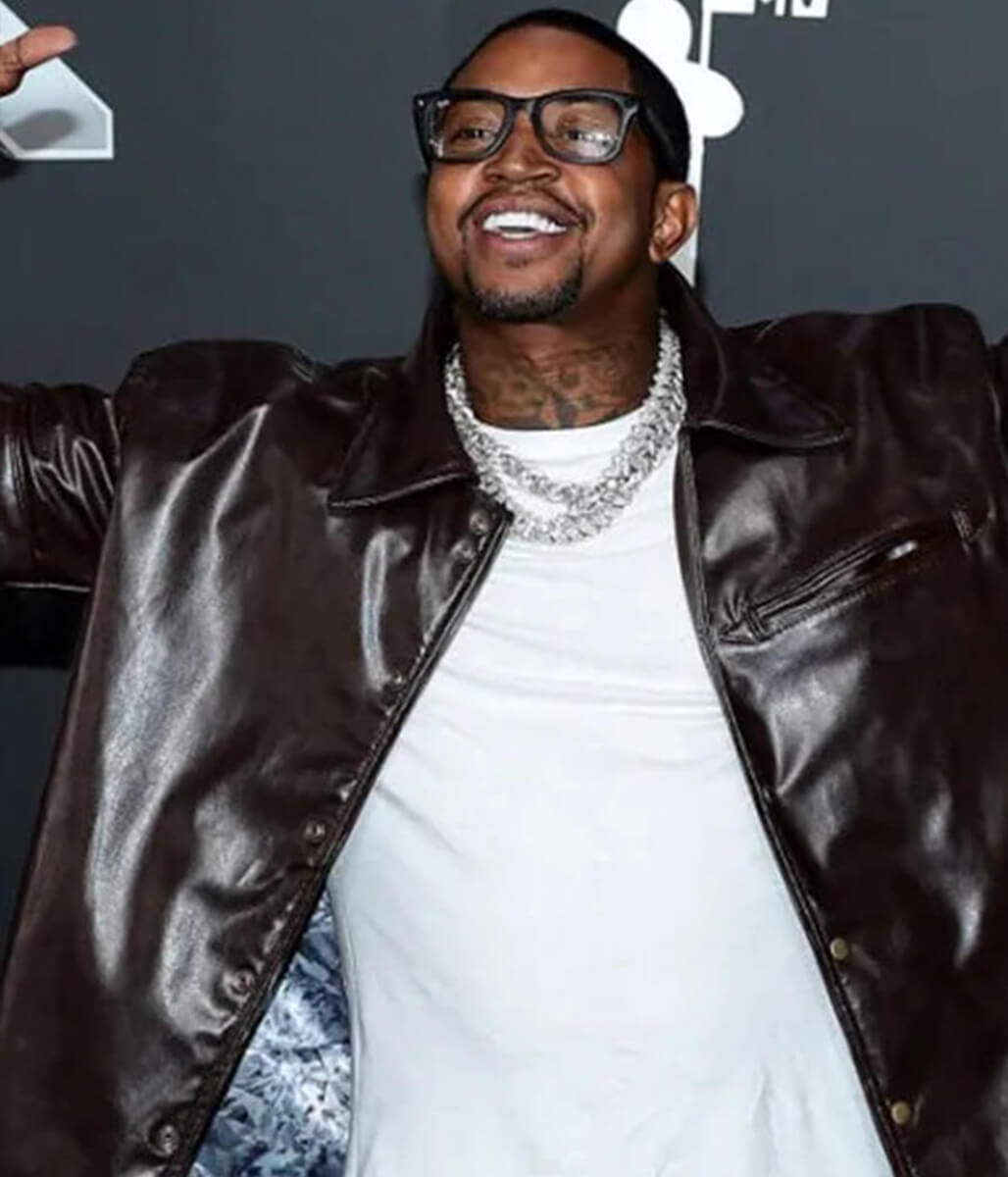 Lil Scrappy Brown Leather Jacket