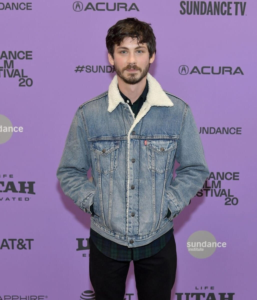 Logan Lerman Blue Denim Jacket