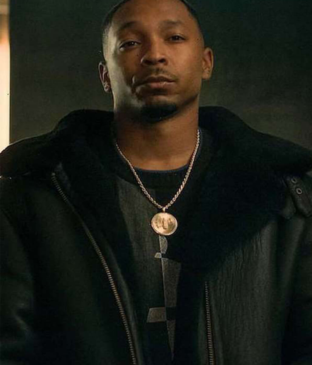 Lou-Lou Power Book III Black Leather Shearling Jacket