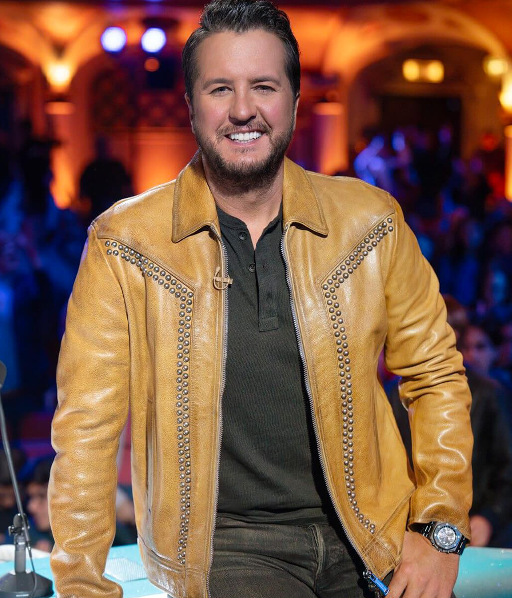 Luke Bryan Brown Leather Jacket