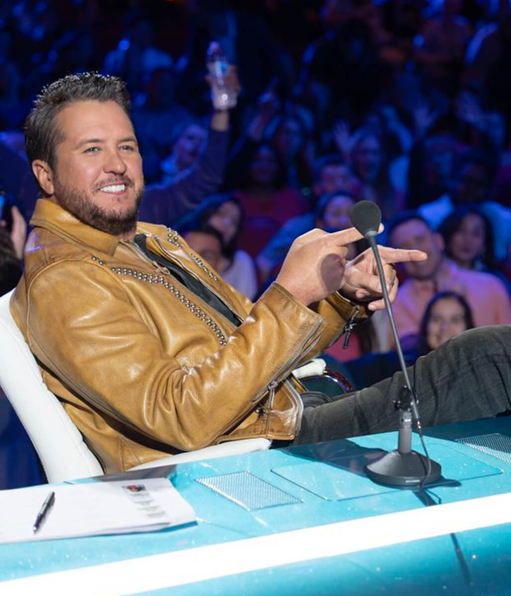 Luke Bryan Brown Leather Jacket