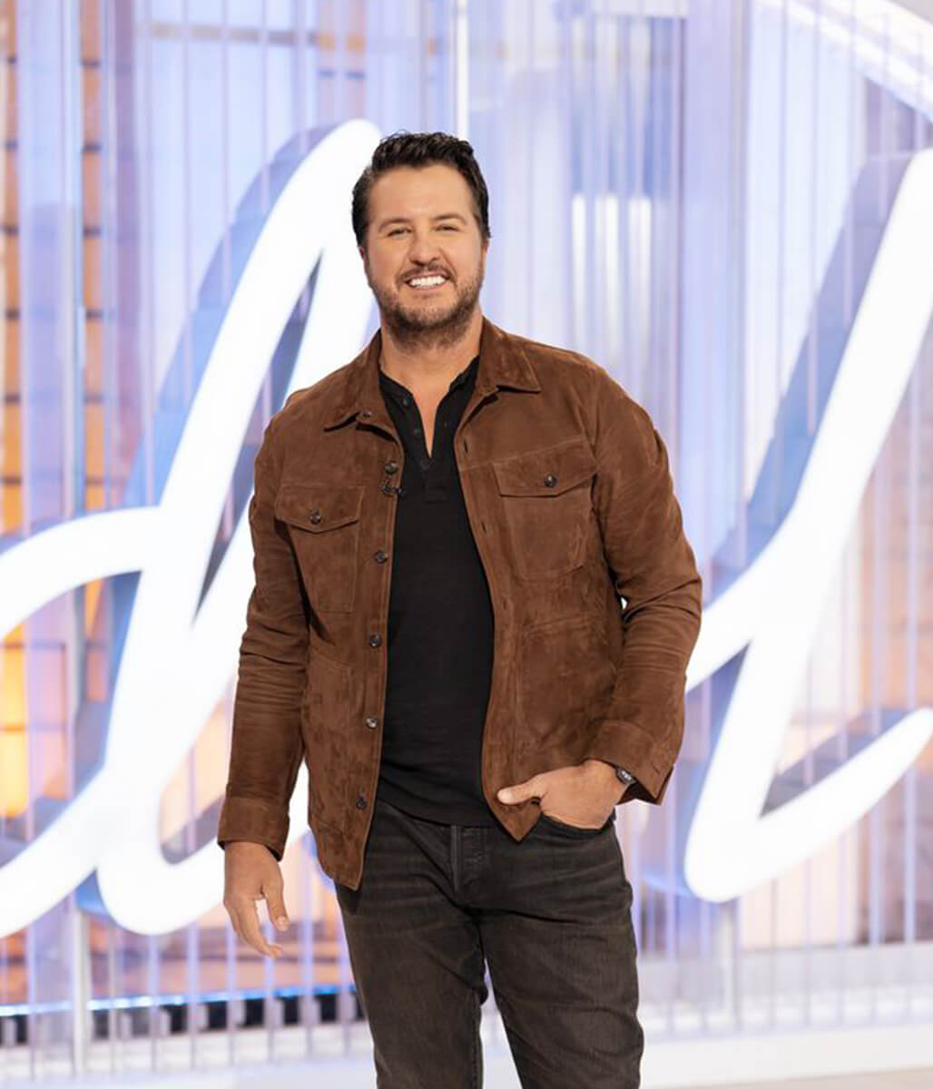 Luke Bryan Brown Suede Leather Jacket
