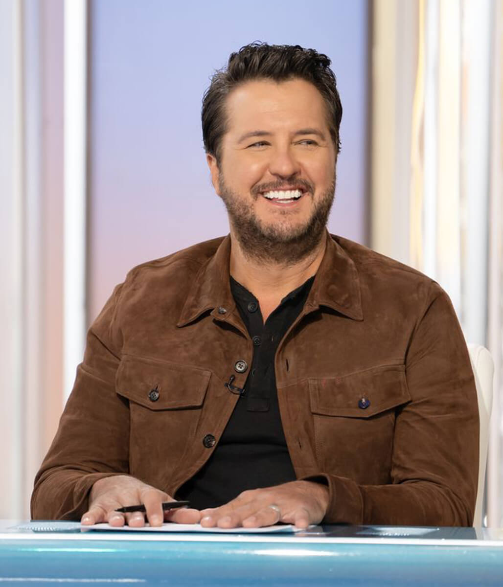 Luke Bryan Brown Suede Leather Jacket