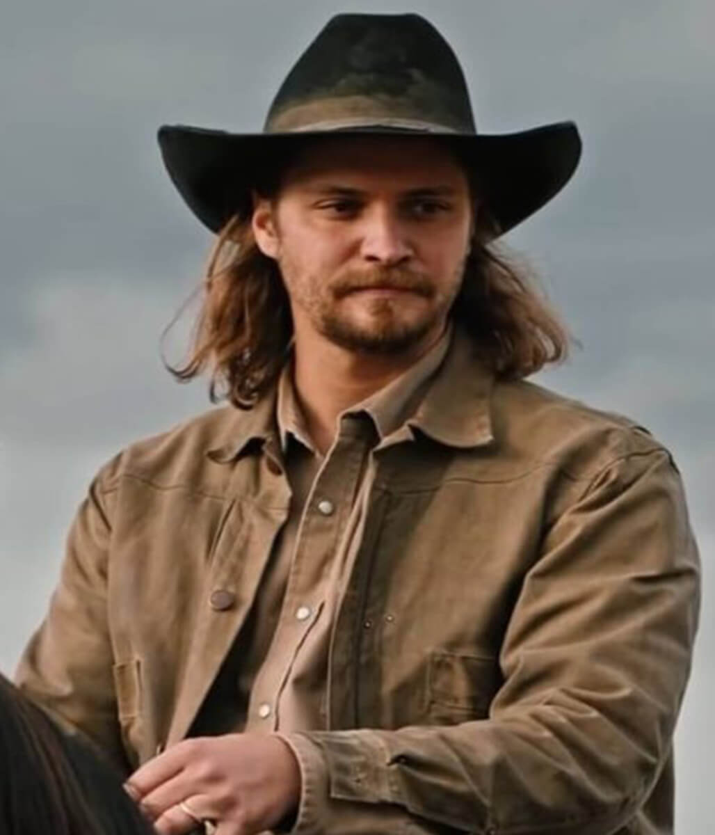 Luke Grimes Marshals 2026 Brown Cotton Jacket