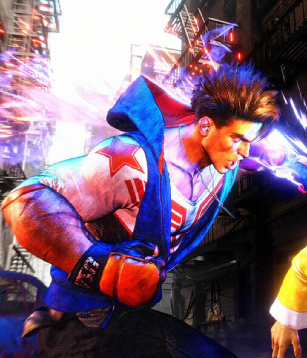 Luke Sullivan Street Fighter 6 Blue Vest