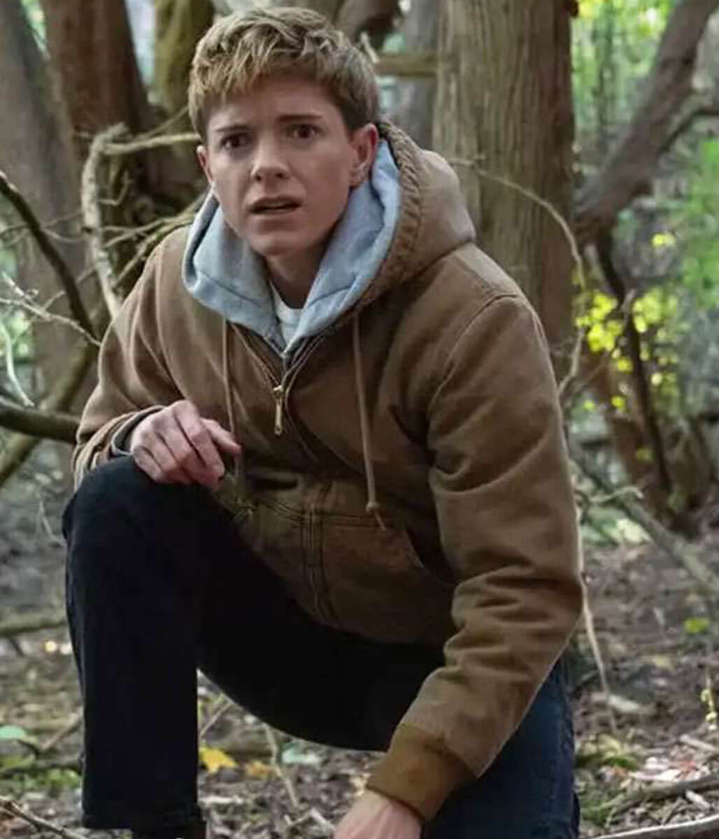 Mae Martin Wayward Brown Hodded Jacket