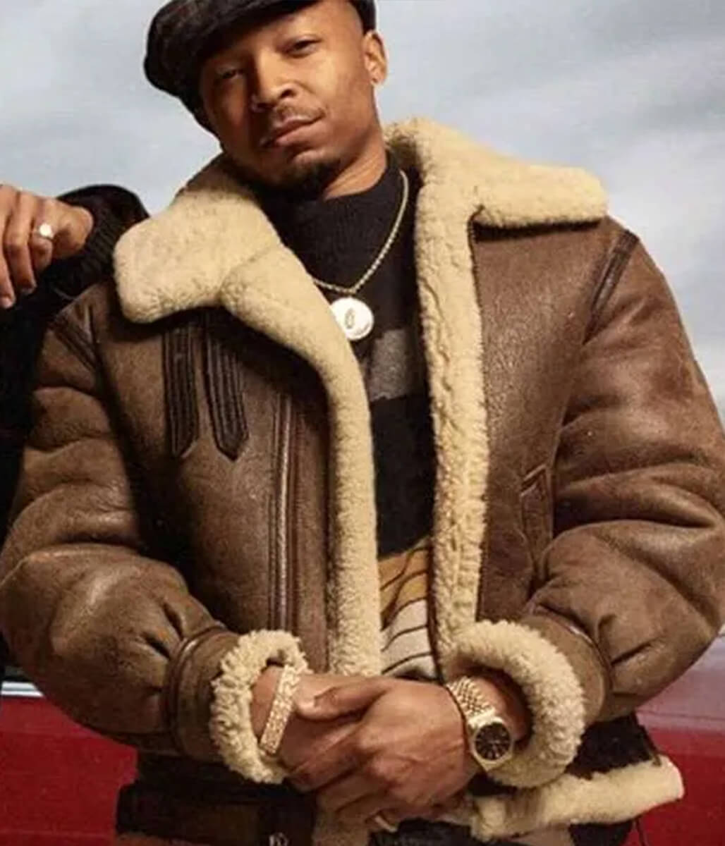 Malcolm Mays Power Book III Brown Leather Jacket