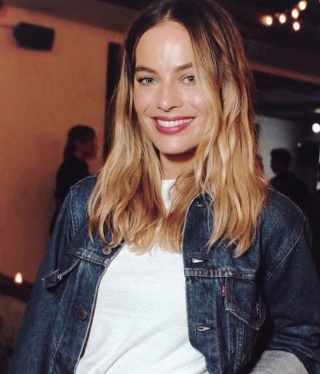 Margot Robbie Blue Denim Jacket