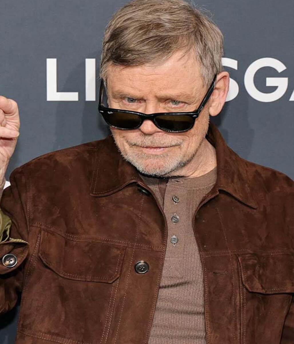 Mark Hamill The Long Walk 2025 The Major Suede Jacket