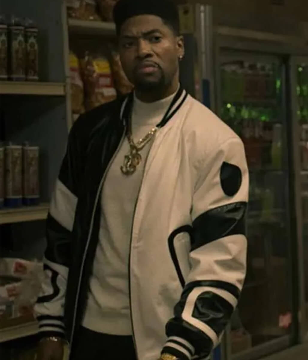 Marvin Power Book III Black & White Leather Jacket