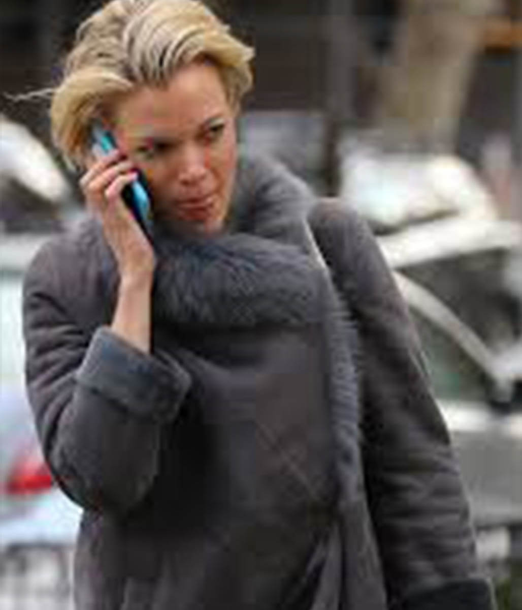 Megyn Kelly Grey Suede Jacket