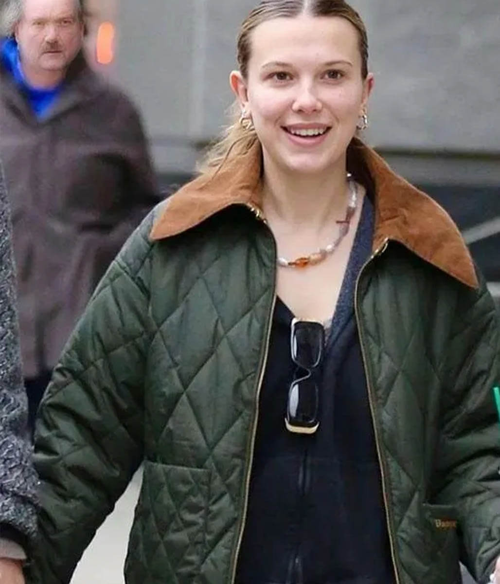 Millie Bobby Green Polyster Jacket