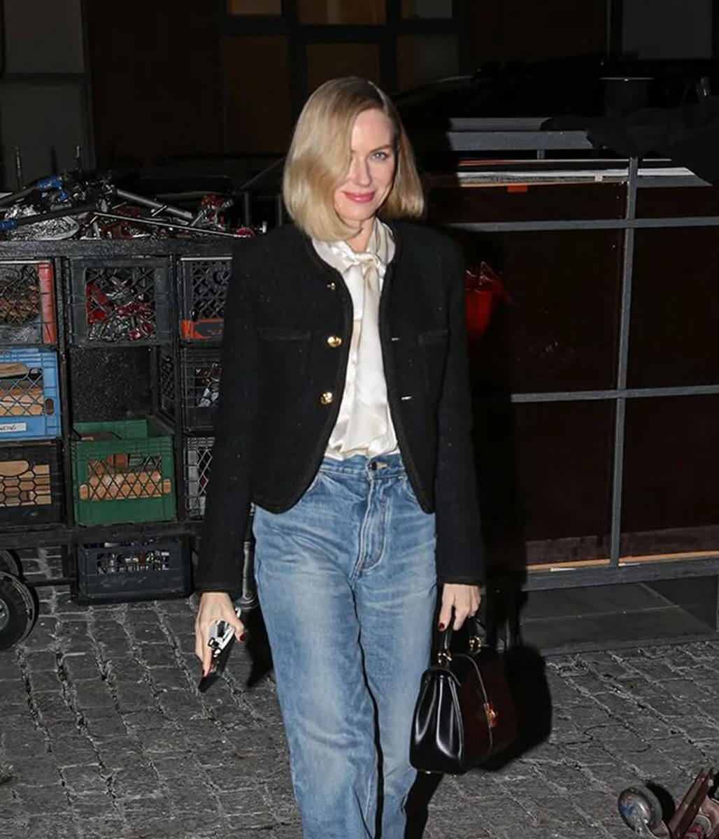 Naomi Watts Black Wool Jacket