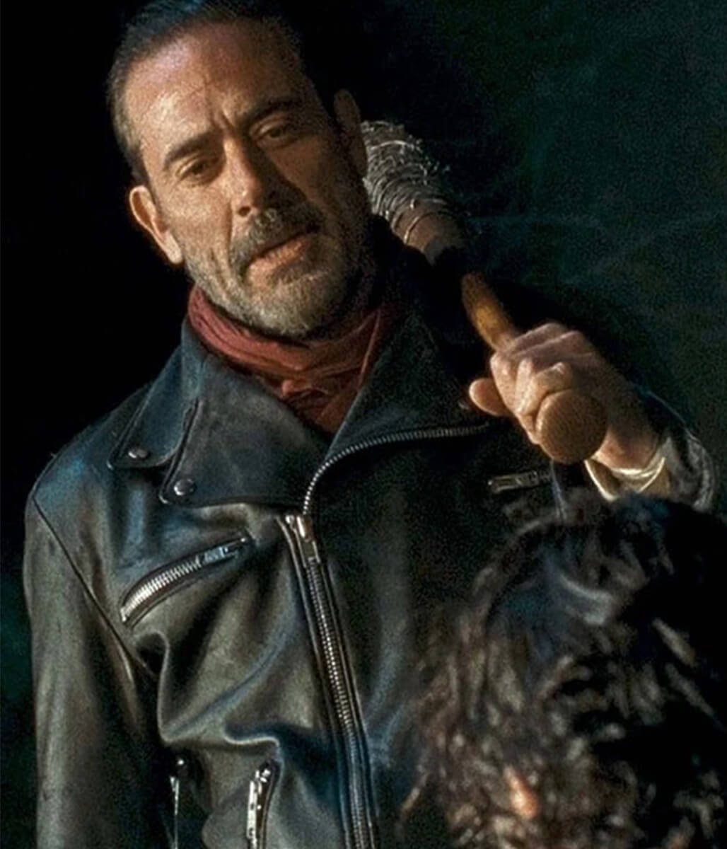 Negan The Walking Dead Black Leather Jacket