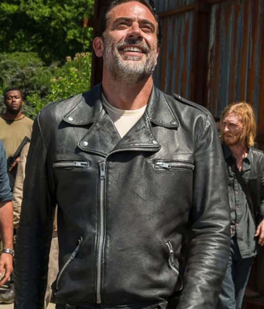 Negan The Walking Dead Black Leather Jacket