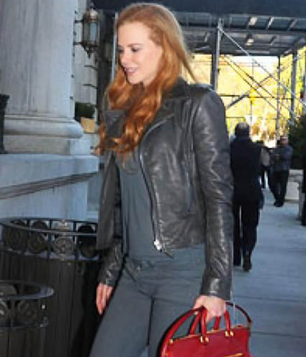 Nicole Kidman Black Leather Jacket