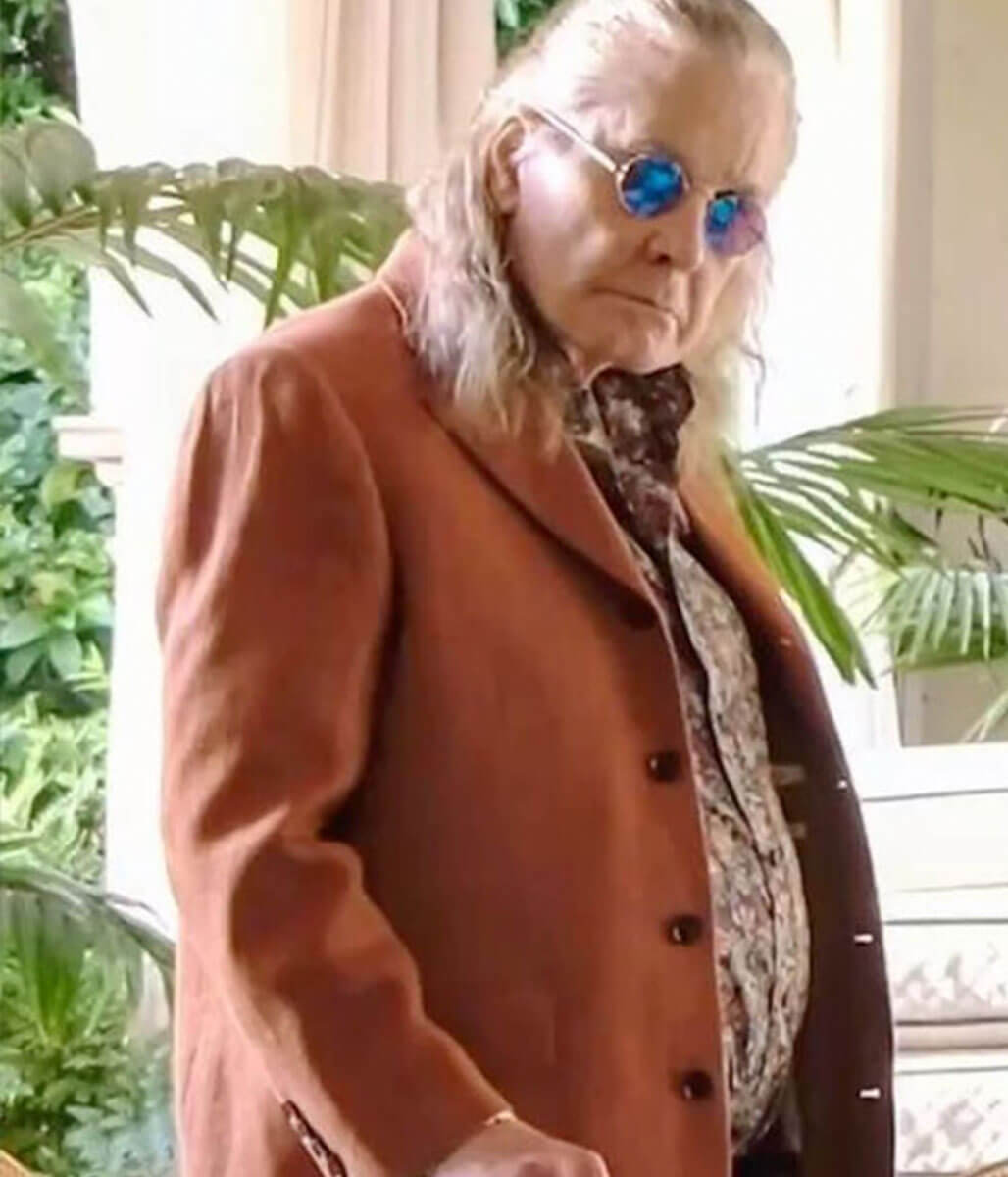 Ozzy Osbourne Brown Wool Coat